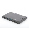 Digitus Universal Travel Docking Station - HDMI, USB, USB-C, VGA, RJ-45, Card Reader - nr 7