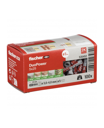 Fischer DUOPOWER 5x25 LD 100pcs