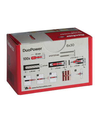 Fischer DUOPOWER 6x30 LD 100pcs