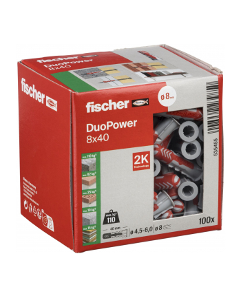 Fischer DUOPOWER 8x40 LD 100pcs