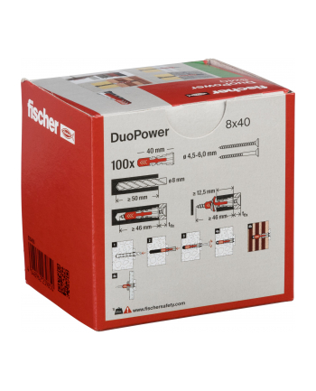 Fischer DUOPOWER 8x40 LD 100pcs