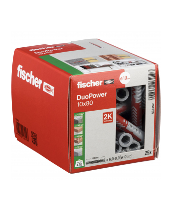 Fischer DUOPOWER 10x80 LD 25pcs