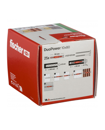 Fischer DUOPOWER 10x80 LD 25pcs