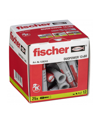 Fischer DUOPOWER 12x60 LD 25pcs