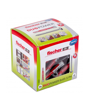 Fischer DUOPOWER 8x65 S PH LD 25pcs