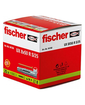 Fischer Universal dowel UX 8x50 R S/25 25pcs