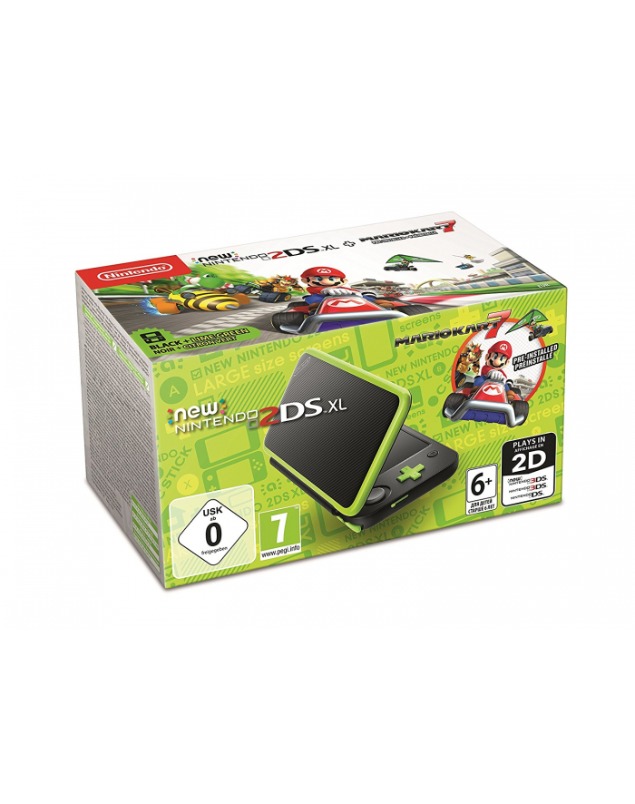 Nintendo New 2DS XL + Mario Kart 7 - green/black główny