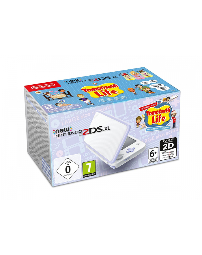 Nintendo New 2DS XL + Tomodachi Life - white/purple główny