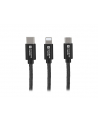 natec Kabel Extreme Media micro USB, USB-C, Lightning combo 1m czarny - nr 17