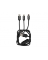 natec Kabel Extreme Media micro USB, USB-C, Lightning combo 1m czarny - nr 18