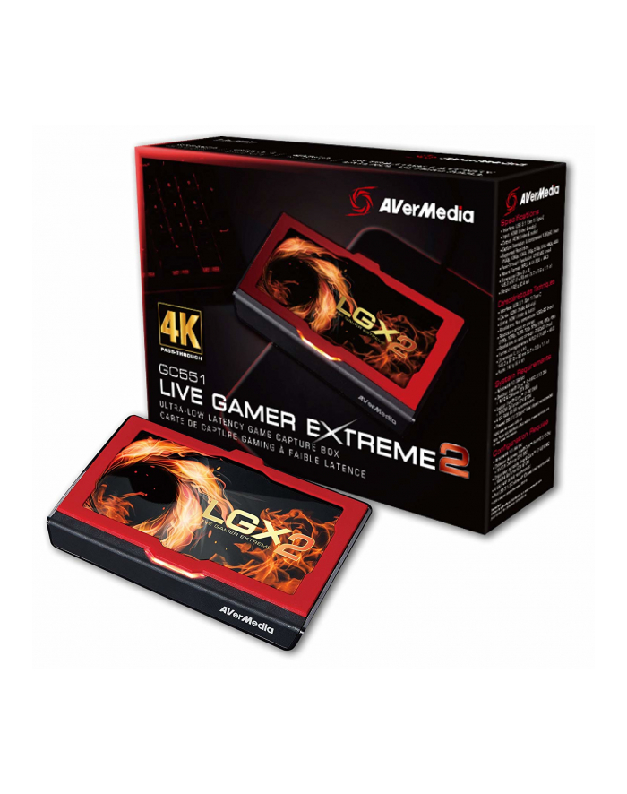 aver media AVerMedia Rejestrator obrazu Live Gamer EXTREME 2, USB 3.1 Type-C, 4Kp60 główny