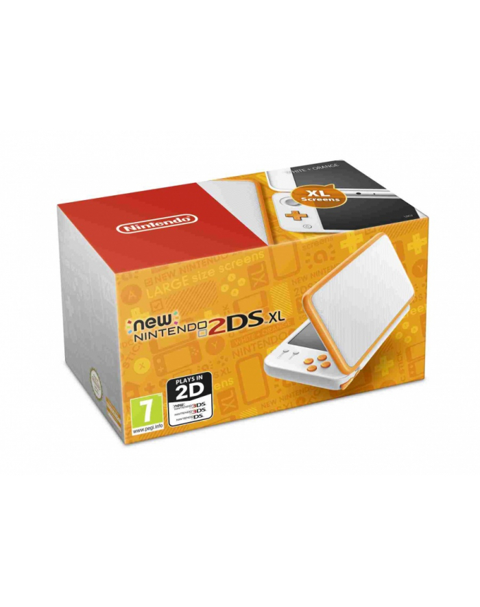 New Nintendo 2DS XL White & Orange główny