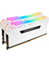 Corsair DDR4 16 GB 2666-CL16 - Dual-Kit - Vengeance RGB PRO White - nr 20