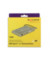 Delock replikator portów USB Typ-C ->MIC,Audio,HDMI,DVI,LAN, 3x USB 3.0) 4K - nr 1