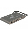 Delock replikator portów USB Typ-C ->MIC,Audio,HDMI,DVI,LAN, 3x USB 3.0) 4K - nr 22