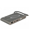 Delock replikator portów USB Typ-C ->MIC,Audio,HDMI,DVI,LAN, 3x USB 3.0) 4K - nr 35