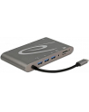 Delock replikator portów USB Typ-C ->MIC,Audio,HDMI,DVI,LAN, 3x USB 3.0) 4K - nr 41