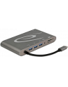 Delock replikator portów USB Typ-C ->MIC,Audio,HDMI,DVI,LAN, 3x USB 3.0) 4K - nr 44