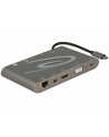 Delock replikator portów USB Typ-C ->MIC,Audio,HDMI,DVI,LAN, 3x USB 3.0) 4K - nr 48
