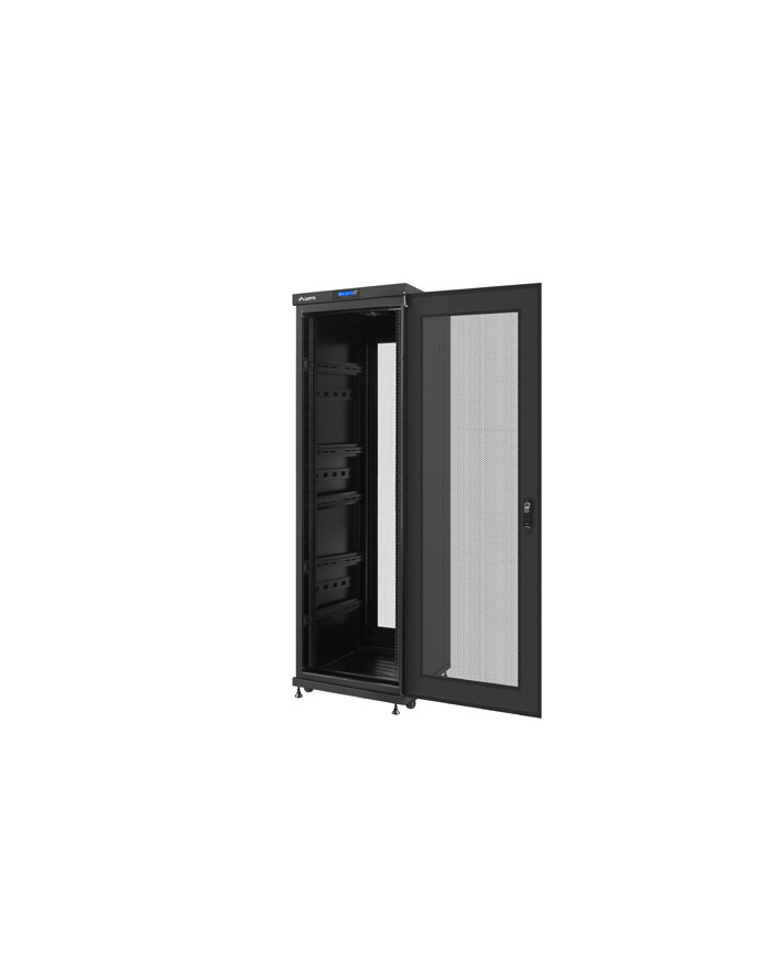 Lanberg szafa stojąca rack 19'' 37U/600x6000mm czarna, perforowane LCD flat pack główny