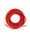 Patchcord RJ45, osłonka zalewana, kat. 5e UTP, 10 m, czerwony - retail - nr 1