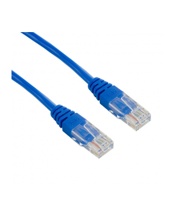 Patch cord RJ45 bez osłonki kat5e UTP 10m niebieski retail