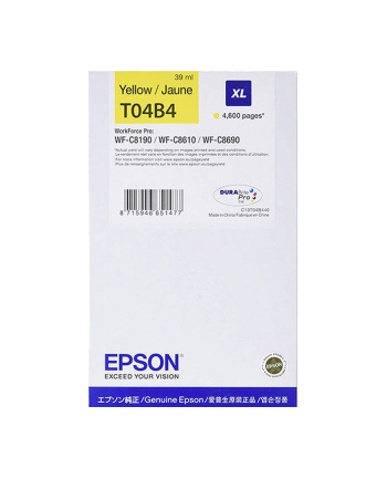 epson Ink Cartridge XL Yellow WF-C81xx / WF-C86xx