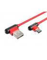 natec Extreme Media kabel USB Typ-C - USB (M), 1m, kątowy, czerwony - nr 8