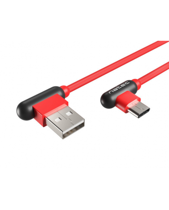 natec Extreme Media kabel USB Typ-C - USB (M), 1m, kątowy, czerwony