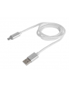 natec Extreme Media kabel microUSB - USB 2.0 (M), 1m, srebrny, LED ładowania - nr 12