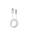 natec Extreme Media kabel microUSB - USB 2.0 (M), 1m, srebrny, LED ładowania - nr 13