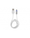 natec Extreme Media kabel microUSB - USB 2.0 (M), 1m, srebrny, LED ładowania - nr 17