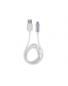 natec Extreme Media kabel microUSB - USB 2.0 (M), 1m, srebrny, LED ładowania - nr 19