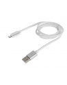 natec Extreme Media kabel microUSB - USB 2.0 (M), 1m, srebrny, nylonowy oplot - nr 1