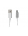 natec Extreme Media kabel microUSB - USB 2.0 (M), 1m, srebrny, nylonowy oplot - nr 2