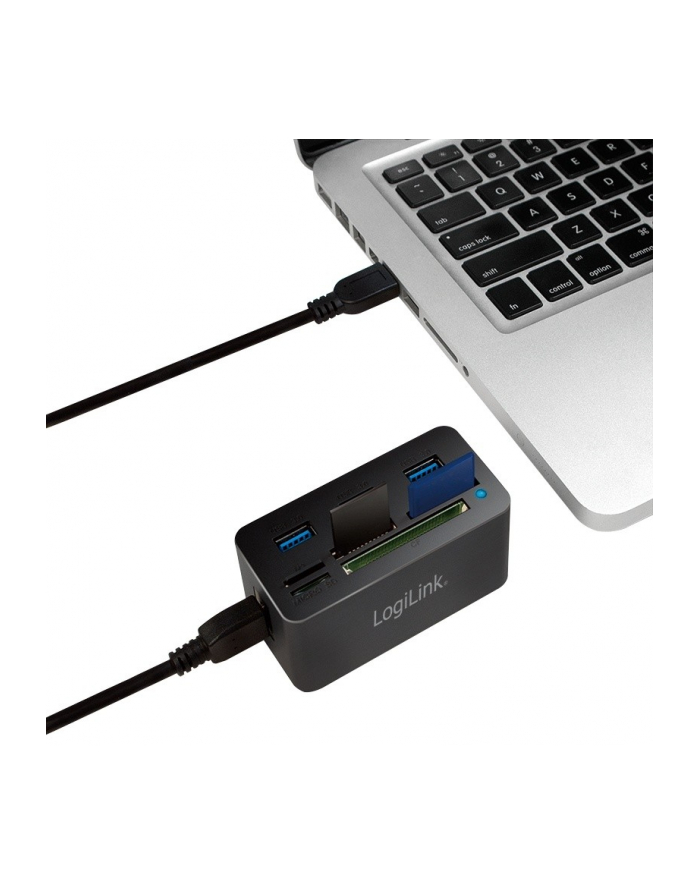 LOGILINK - Hub USB 3.0 z czytnikiem kart All-in-One główny
