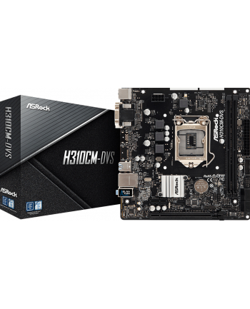 ASRock H310CM-DVS , INTEL H310 Series, LGA1151, supports DDR4 2666, 4 x SATA3