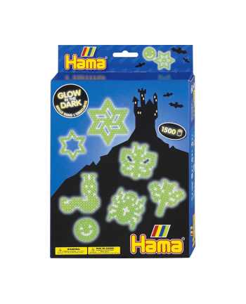 hama bügelperlen Hama 3414 - Geschenkpackung - Leuchtmotive - 3 Stiftplatten with approx. 1500 Leuchtperlen 28178341459 by