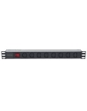 intellinet network solutions Intellinet Listwa zasilająca rack 19'' 1U  110V - 250V/10A 8 gniazd C13 kabel 2m - nr 9