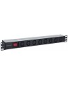 intellinet network solutions Intellinet Listwa zasilająca rack 19'' 1U  110V - 250V/10A 8 gniazd C13 kabel 2m - nr 2