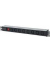 intellinet network solutions Intellinet Listwa zasilająca rack 19'' 1U  110V - 250V/10A 8 gniazd C13 kabel 2m - nr 35