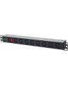 intellinet network solutions Intellinet Listwa zasilająca rack 19'' 1U  110V - 250V/10A 8 gniazd C13 kabel 2m - nr 38