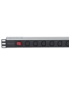 intellinet network solutions Intellinet Listwa zasilająca rack 19'' 1U  110V - 250V/10A 8 gniazd C13 kabel 2m - nr 3