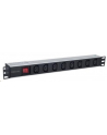 intellinet network solutions Intellinet Listwa zasilająca rack 19'' 1U  110V - 250V/10A 8 gniazd C13 kabel 2m - nr 7