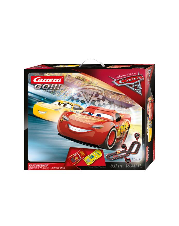 carrera toys Tor GO!!! - Cars Auta 3 Fast Friends 62419 Carrera główny