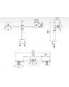 edbak Uchwyt biurkowy na dwa monitory SV05 19-27' - nr 5