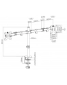 newstar Uchwyt biurkowy na dwa monitory 10-32 FPMA-D550DBLACK - nr 40