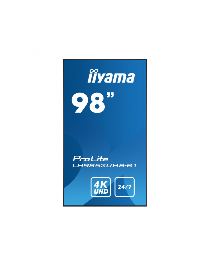 iiyama Monitor 98 LH9852UHS-B1 24/7,4K,OPS,IPS,LAN, główny