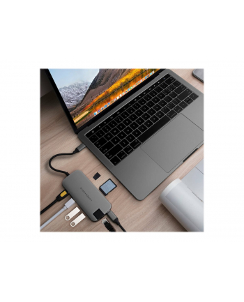 Replikator portów USB-C HyperDrive SLIM szary