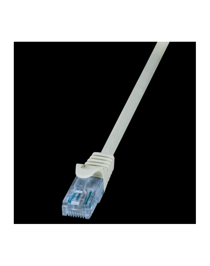LOGILINK Patch cord U/UTP;cat.6A; wtyk RJ45-cat.6; EconLine; dł.1m;szary główny
